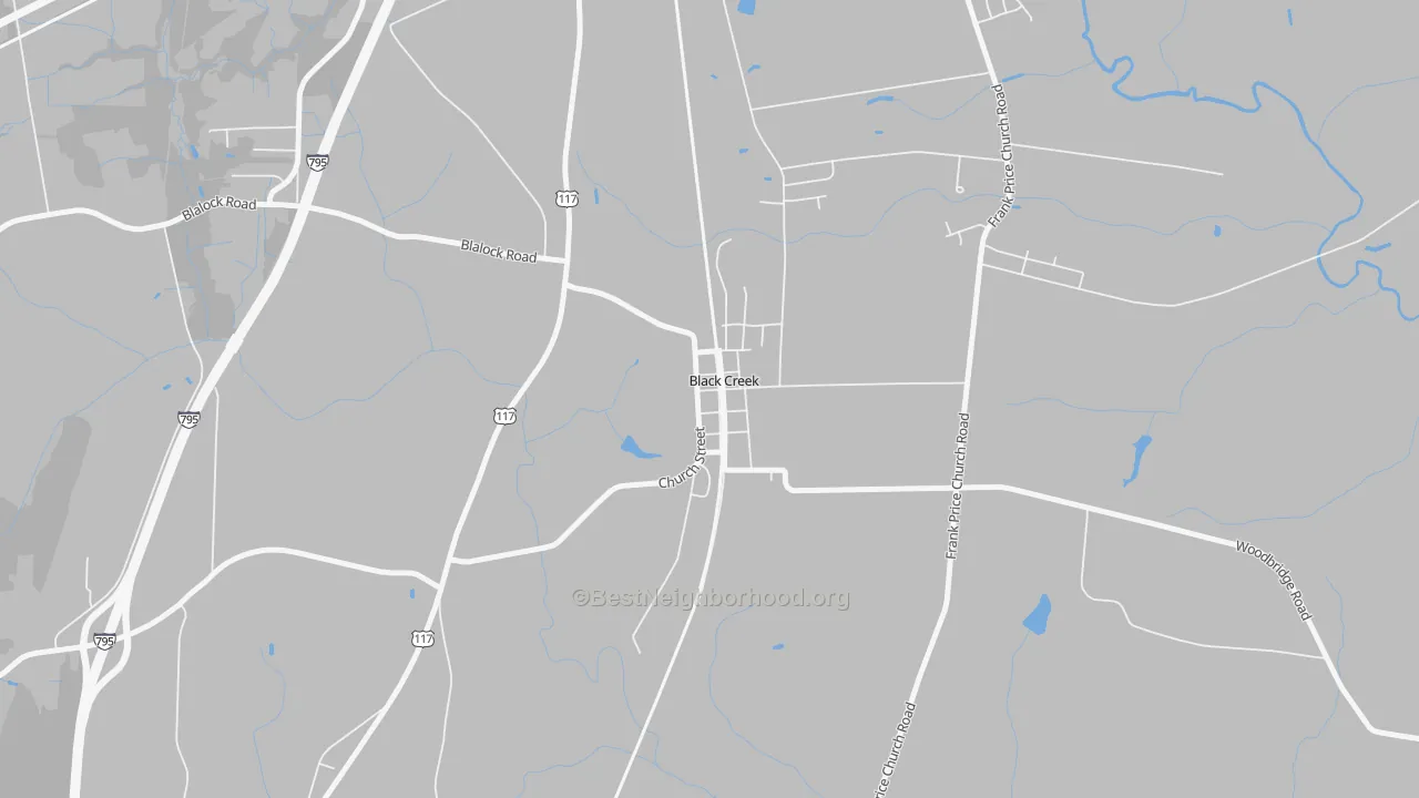 Transit Grade map of 27813, NC