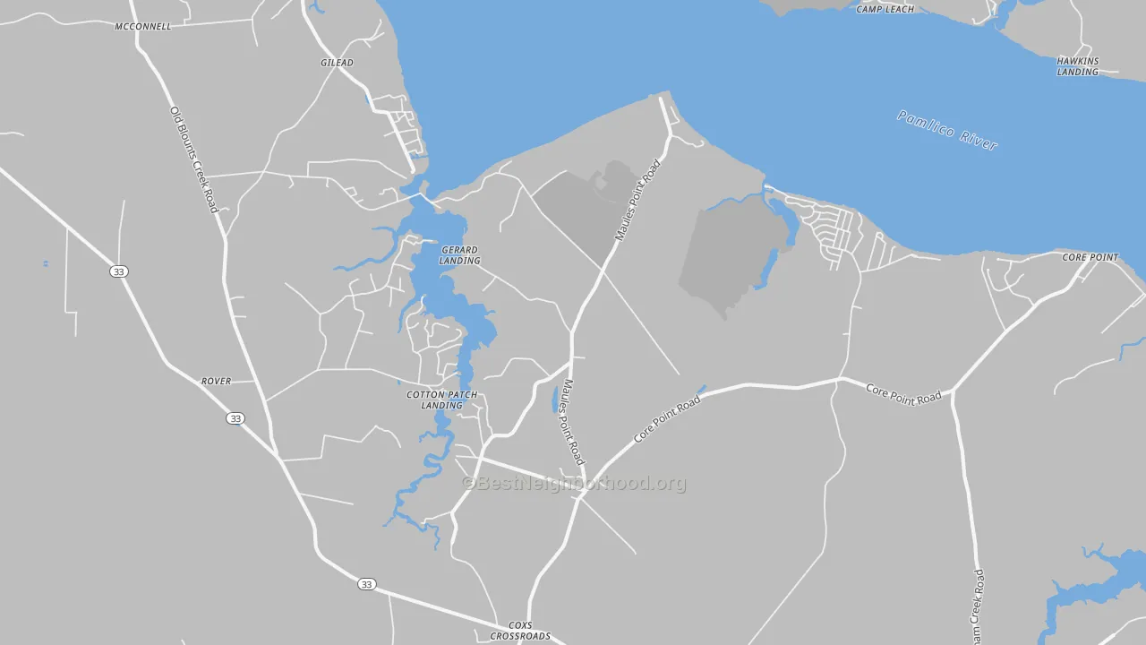 Transit Grade map of 27814, NC