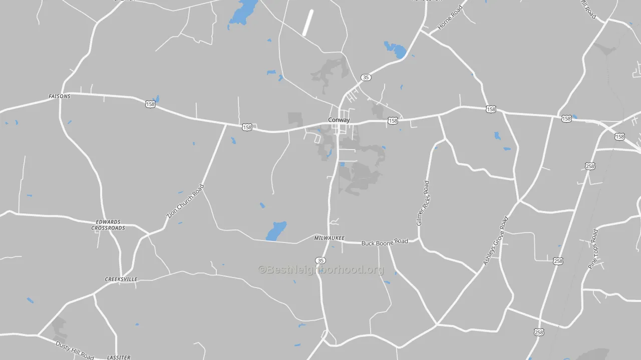 Transit Grade map of 27820, NC