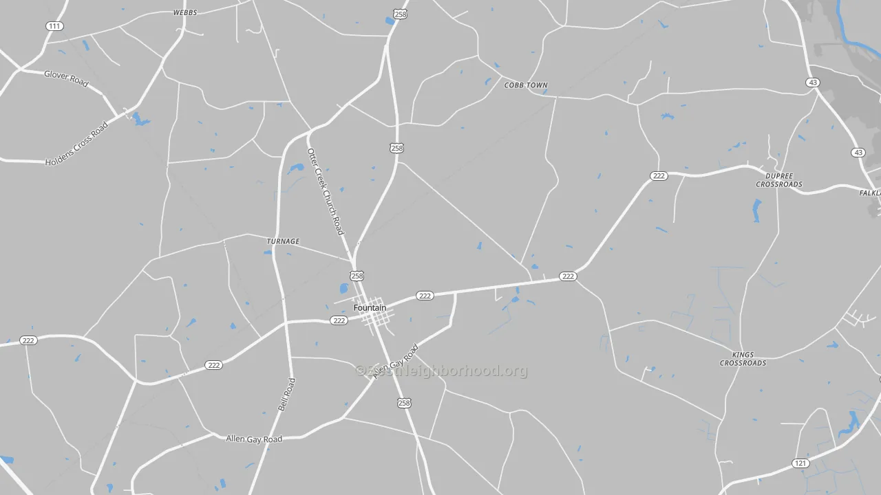 Transit Grade map of 27829, NC