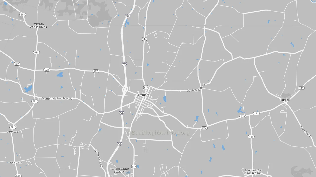Transit Grade map of 27830, NC