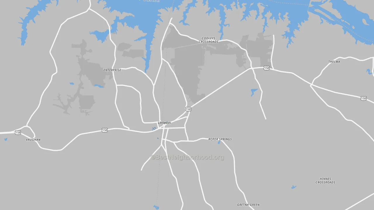 Transit Grade map of 27850, NC