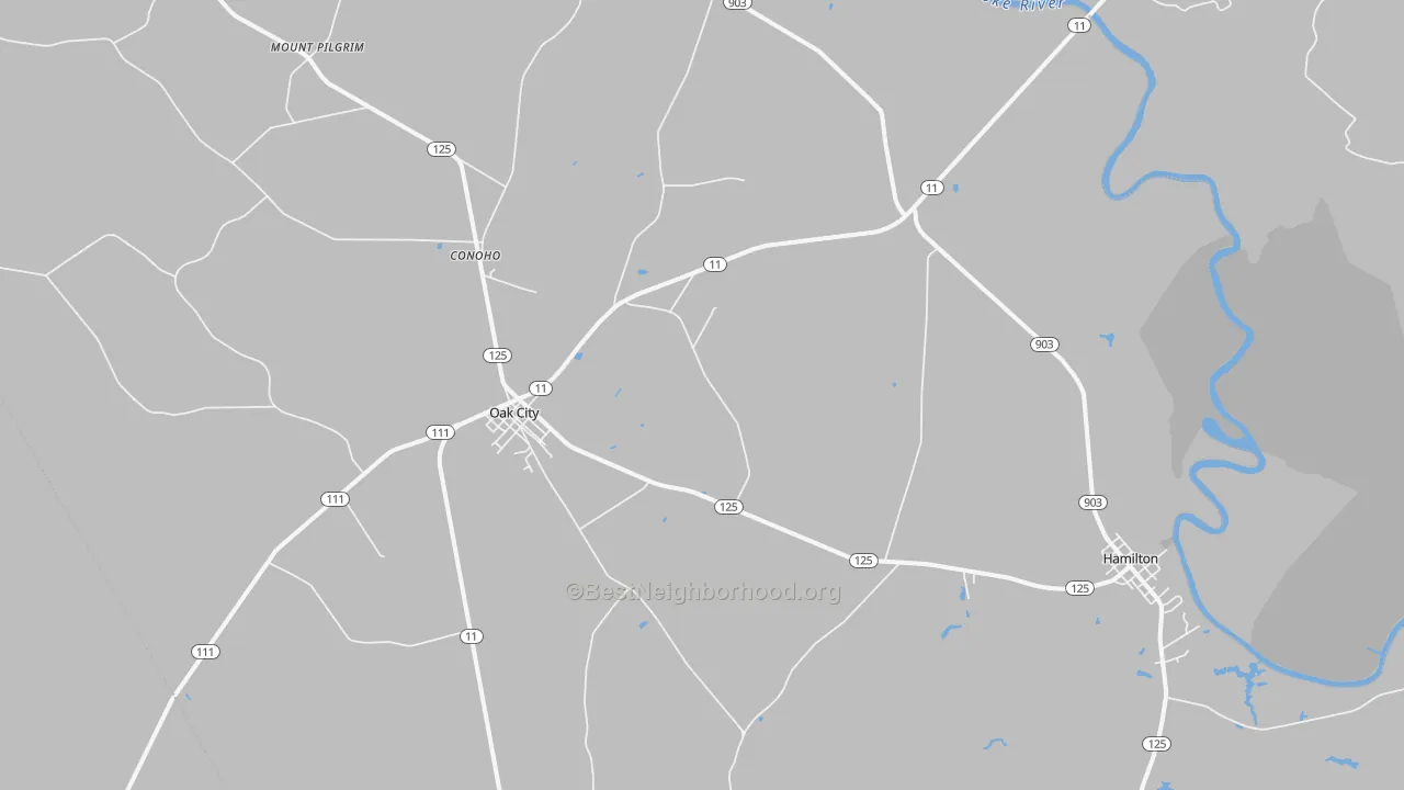 Transit Grade map of 27857, NC