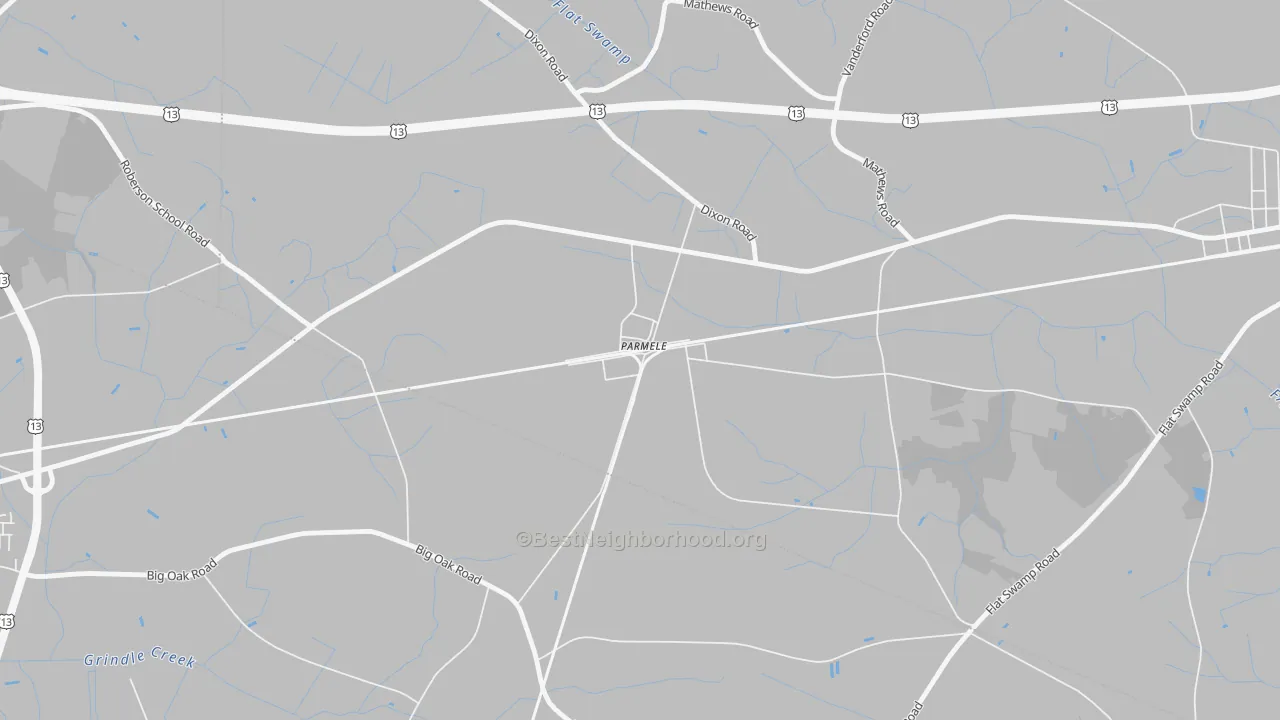 Transit Grade map of 27861, NC