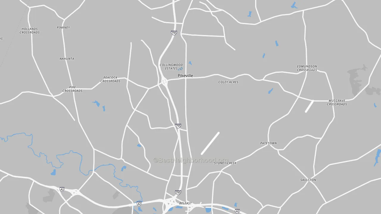 Transit Grade map of 27863, NC