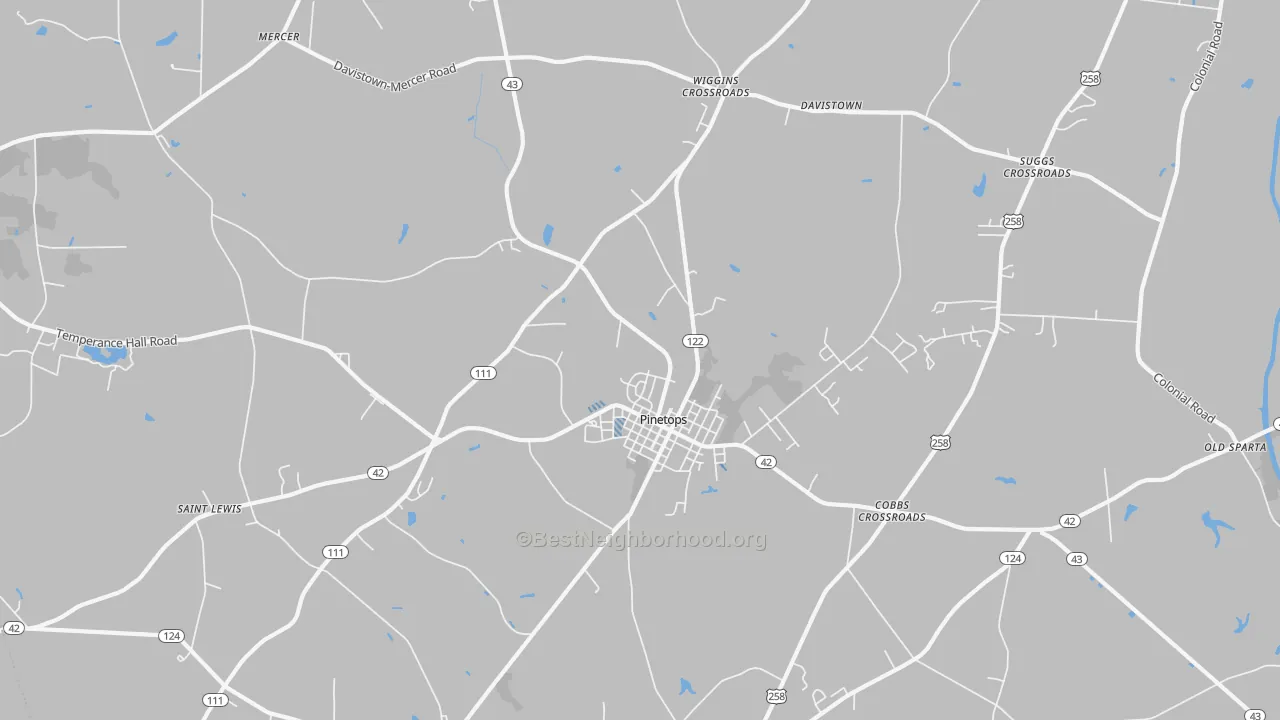 Transit Grade map of 27864, NC