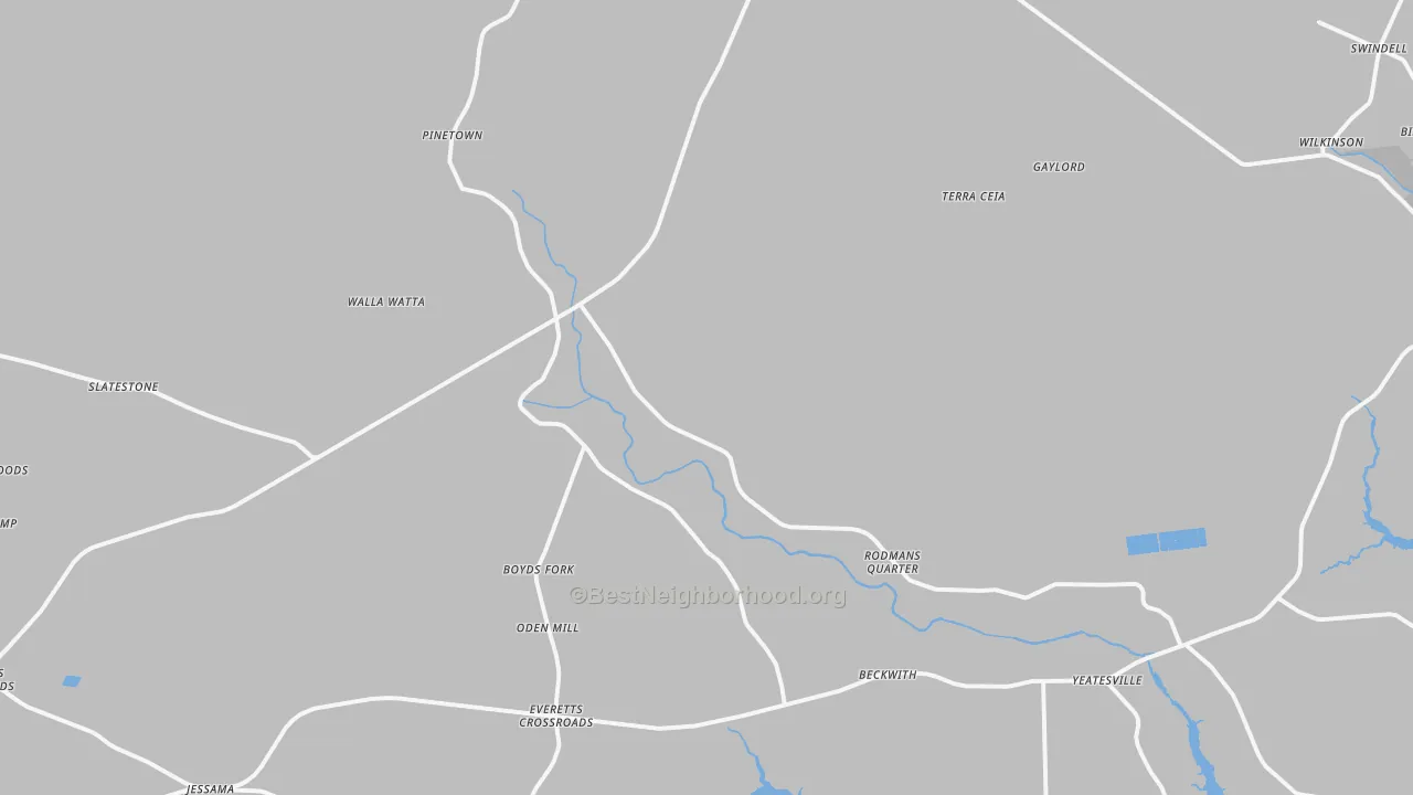 Transit Grade map of 27865, NC