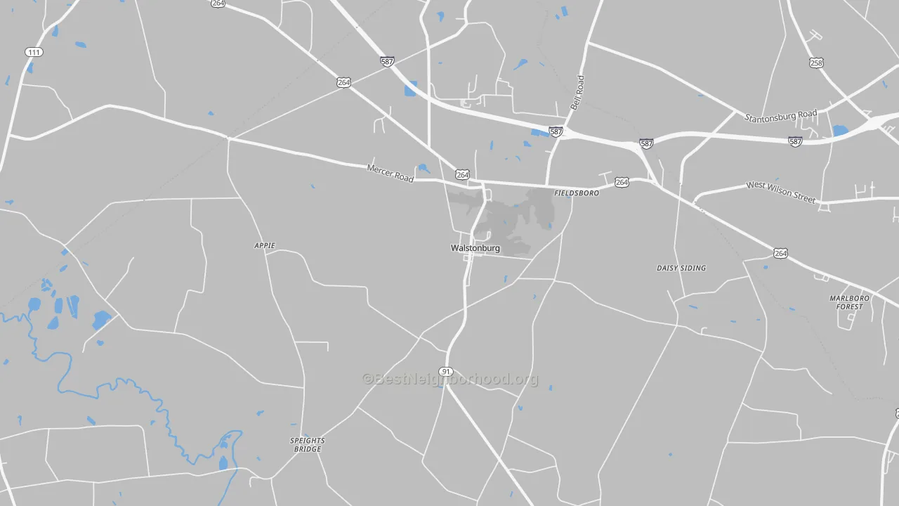 Transit Grade map of 27888, NC