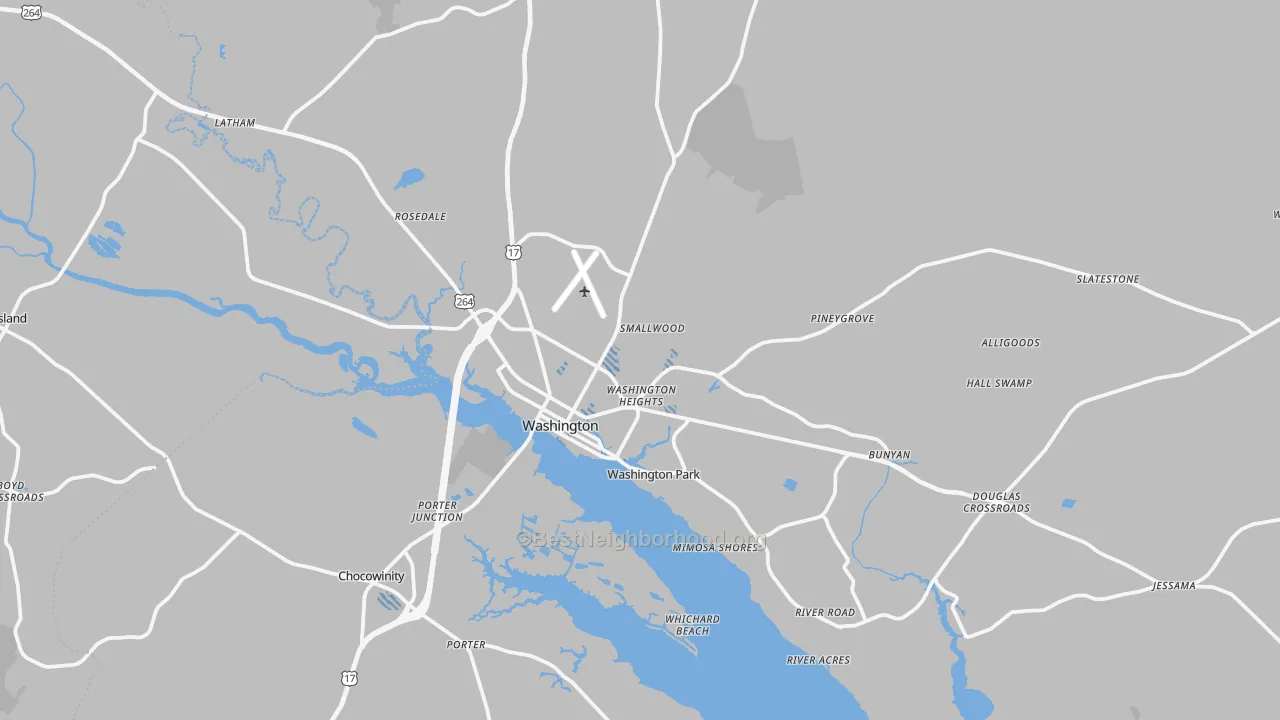 Transit Grade map of 27889, NC