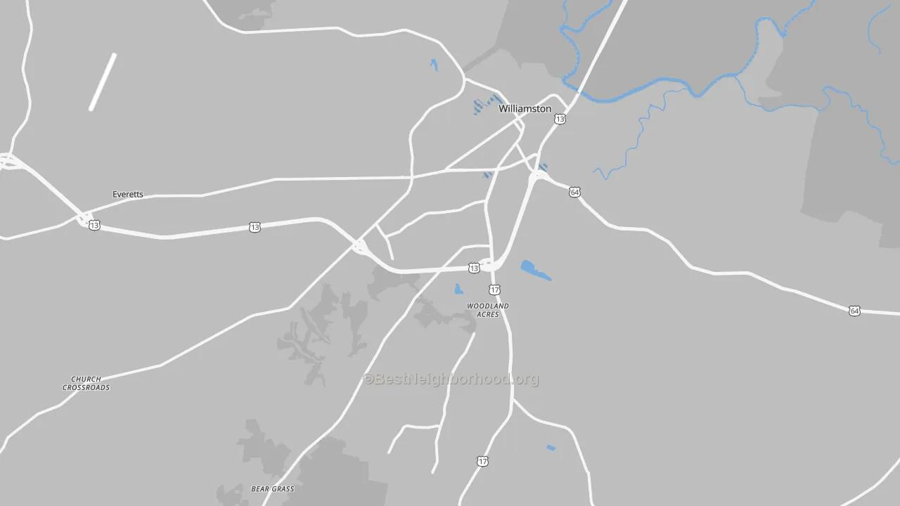 Transit Grade map of 27892, NC