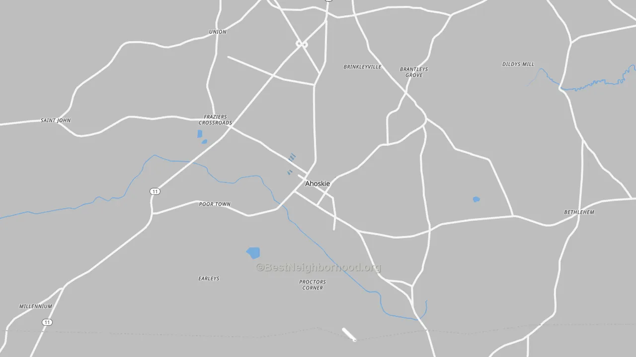 Transit Grade map of 27910, NC