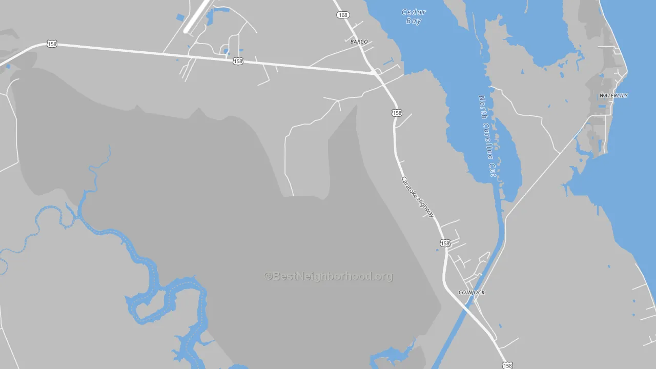 Transit Grade map of 27917, NC
