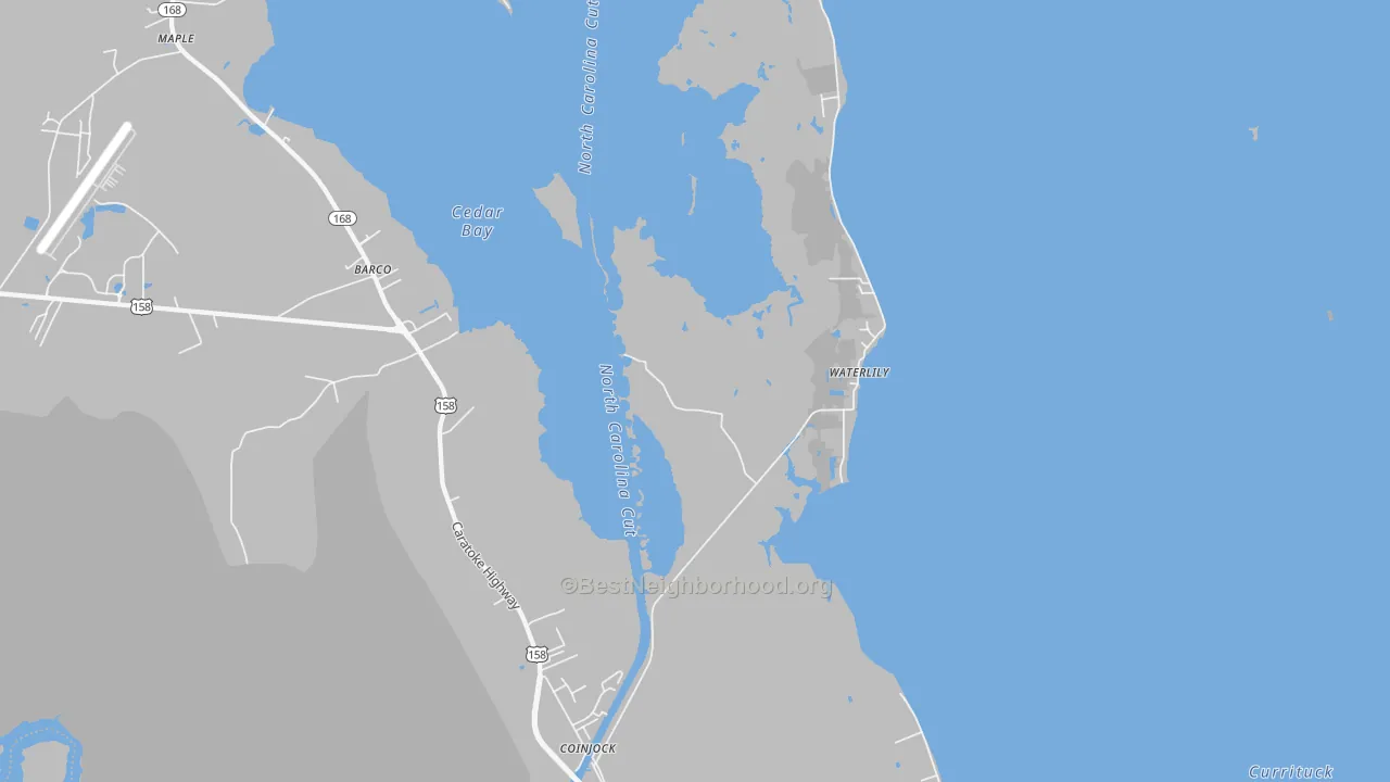 Transit Grade map of 27923, NC