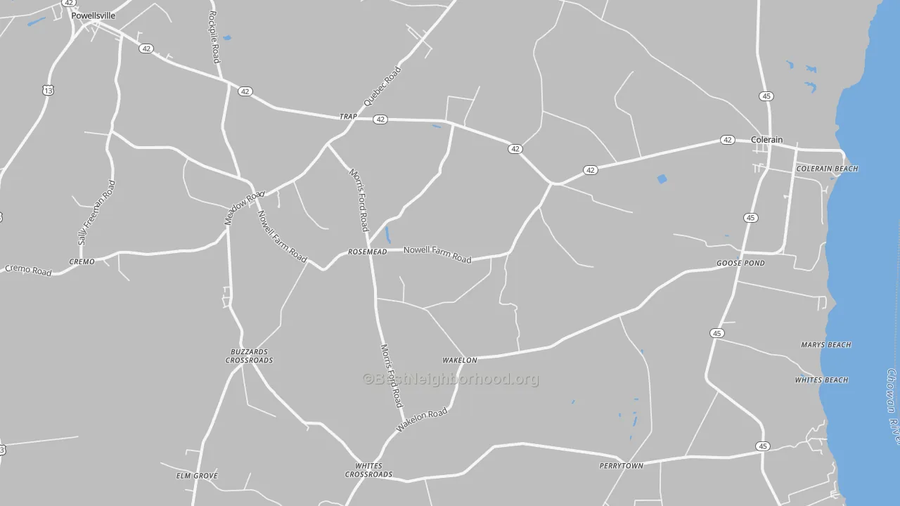 Transit Grade map of 27924, NC