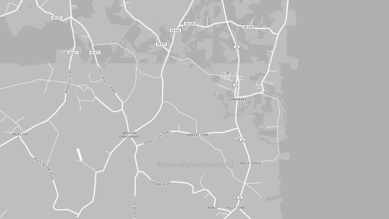 Transit Grade map of 27926, NC