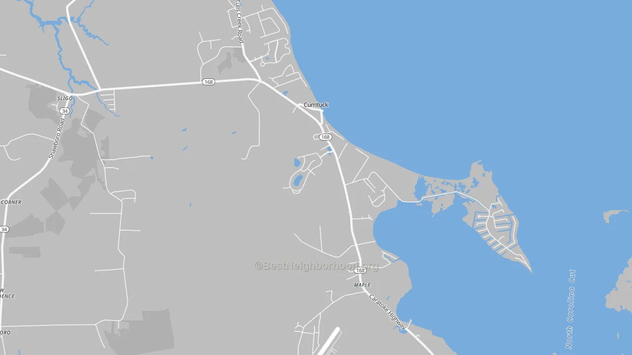 Transit Grade map of 27929, NC