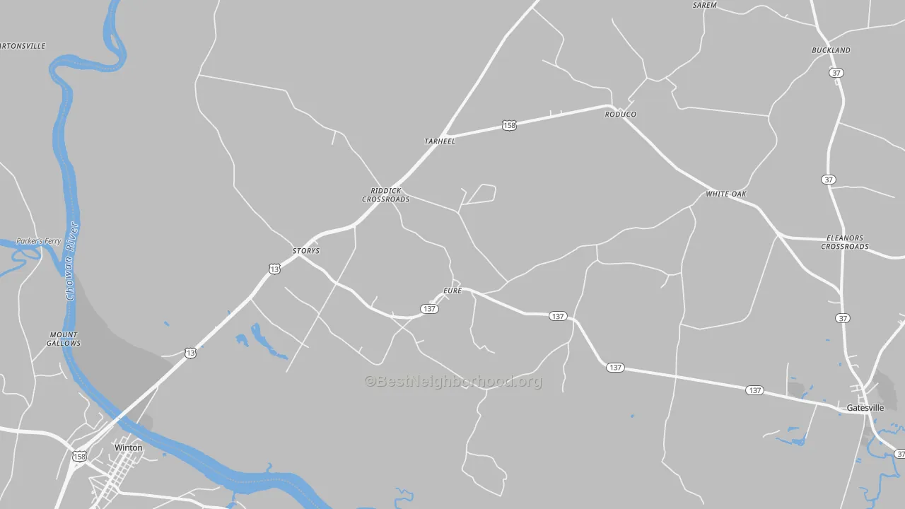 Transit Grade map of 27935, NC