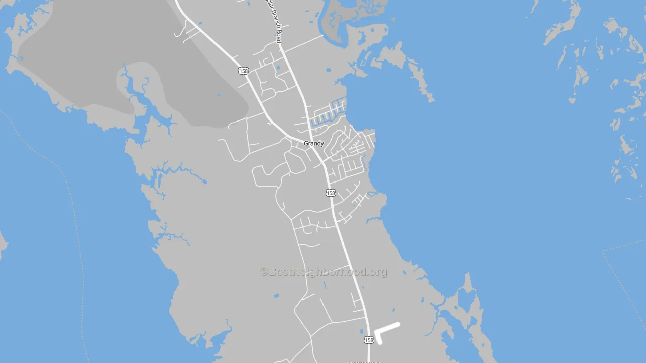 Transit Grade map of 27939, NC