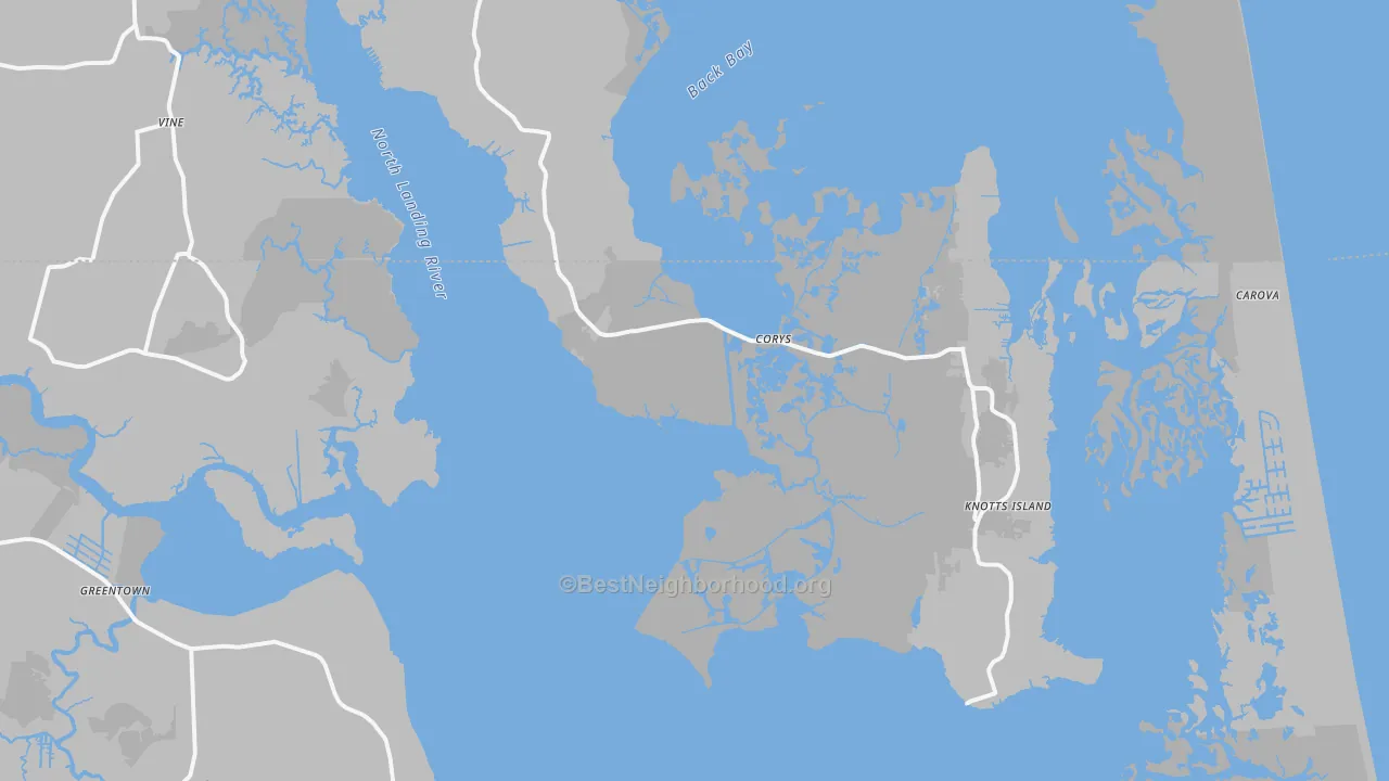 Transit Grade map of 27950, NC