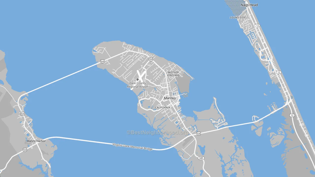 Transit Grade map of 27954, NC