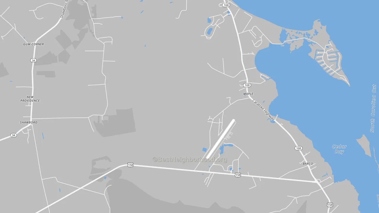 Transit Grade map of 27956, NC