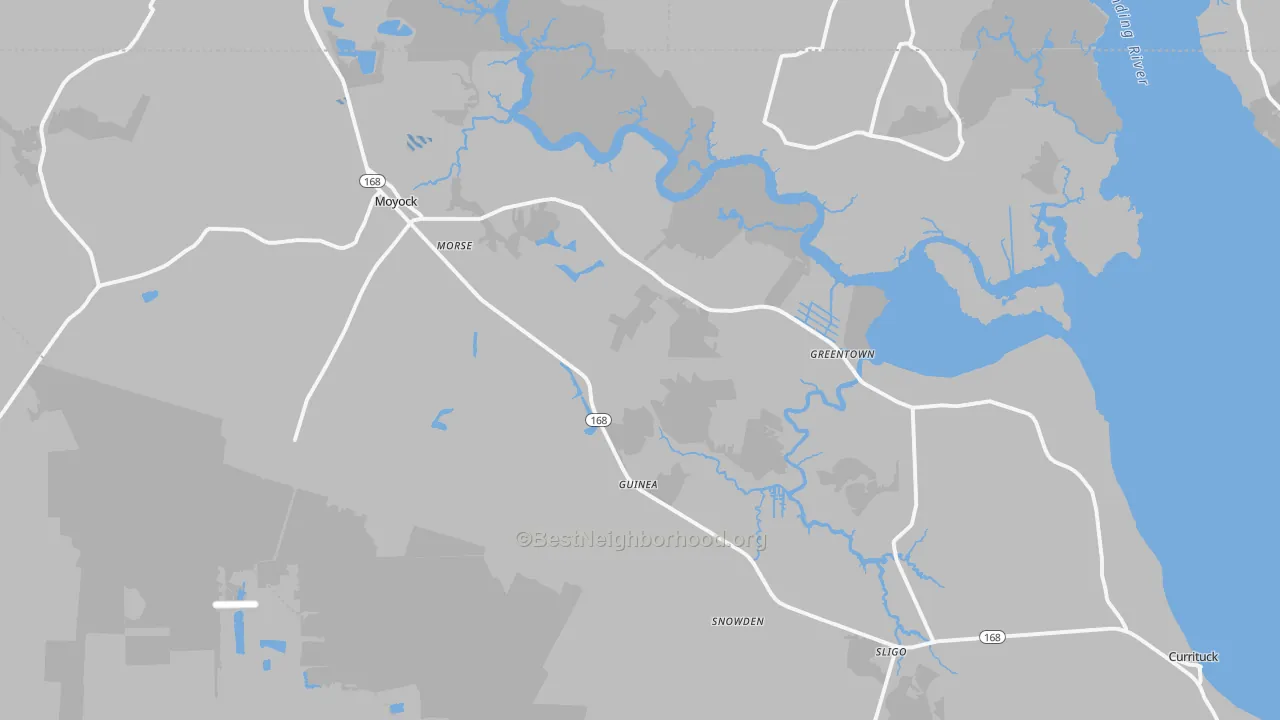 Transit Grade map of 27958, NC