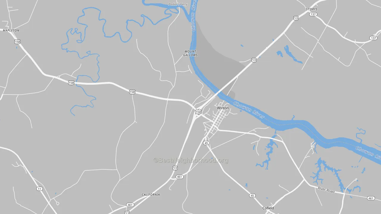 Transit Grade map of 27986, NC