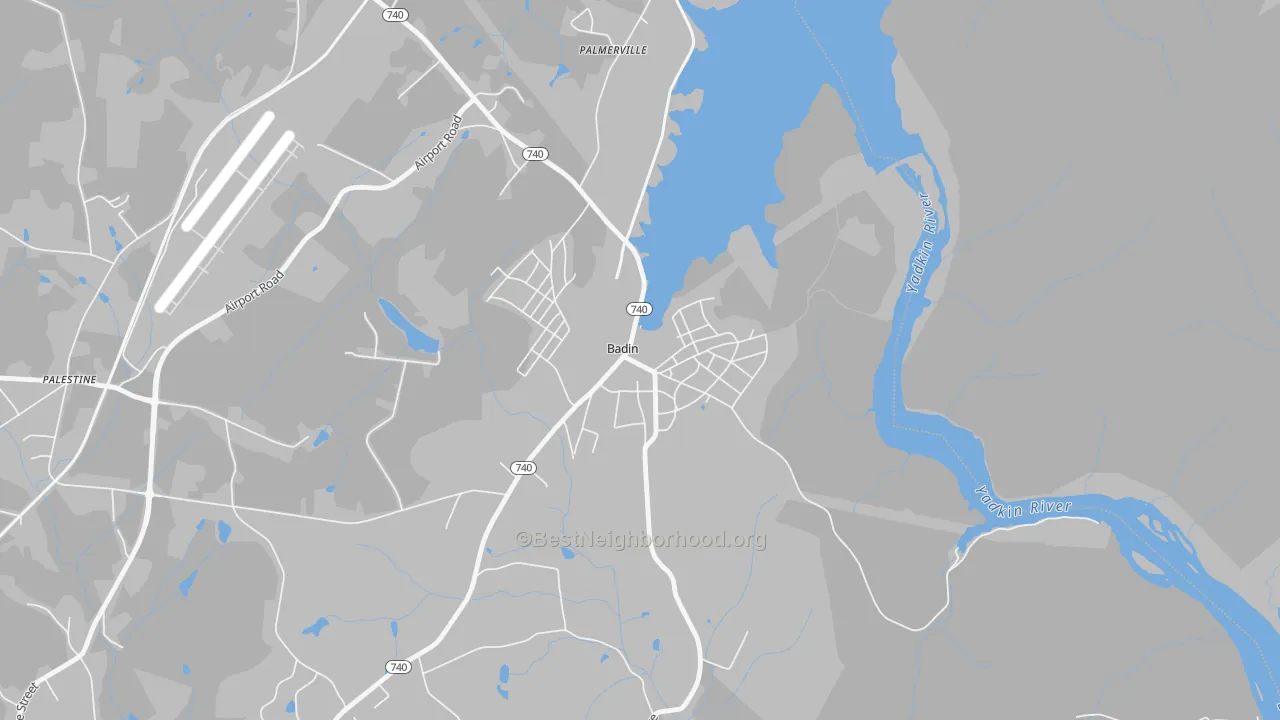 Transit Grade map of 28009, NC