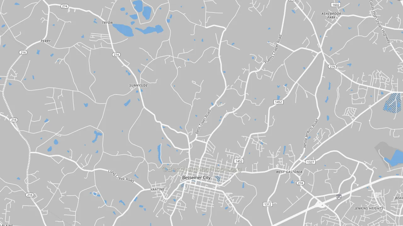 Transit Grade map of 28016, NC