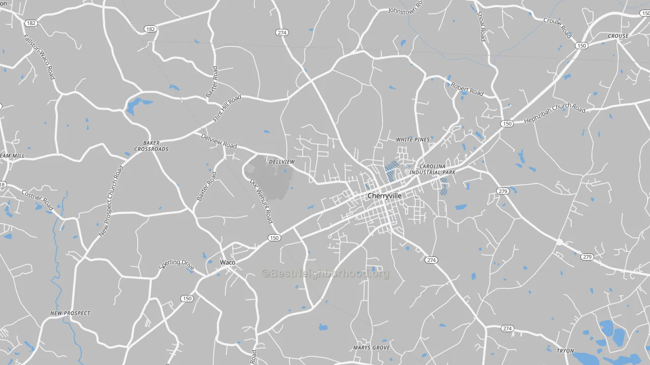 Transit Grade map of 28021, NC