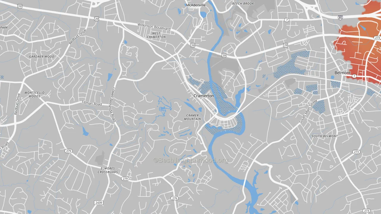 Transit Grade map of 28032, NC