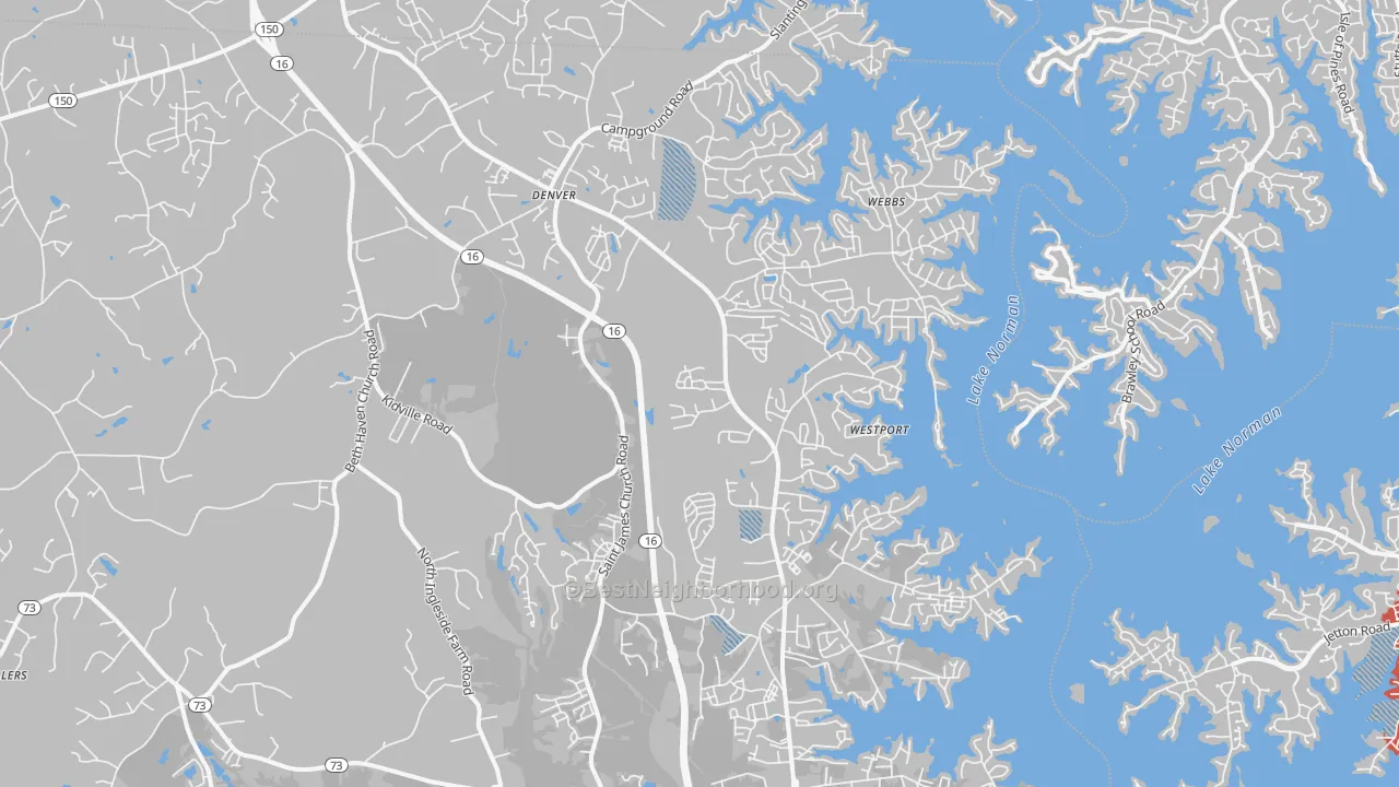 Transit Grade map of 28037, NC