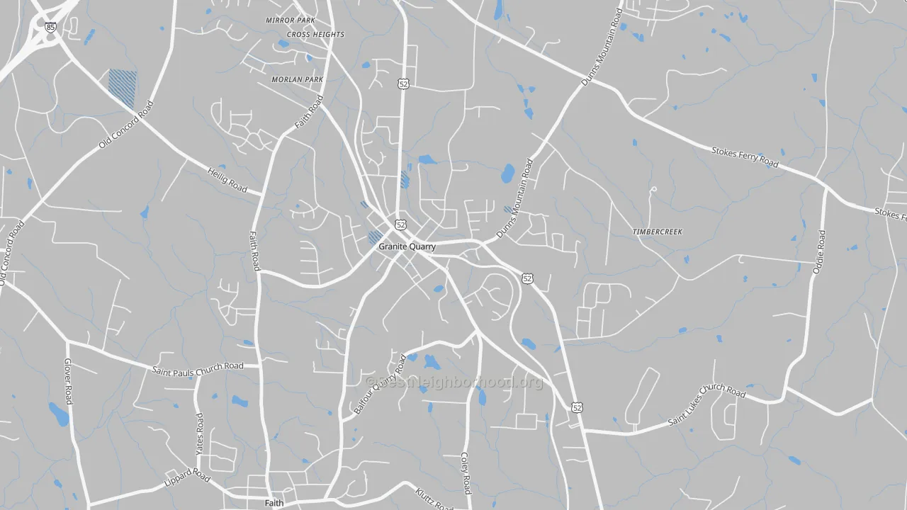 Transit Grade map of 28072, NC