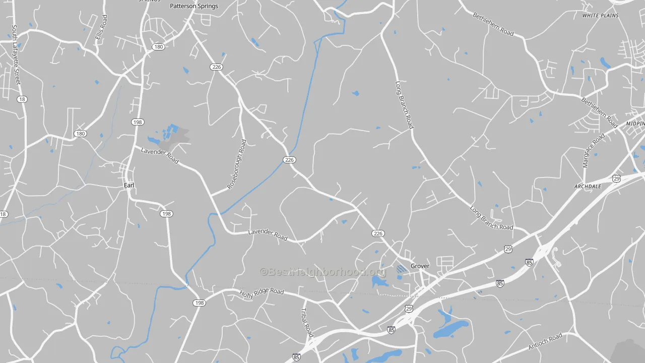 Transit Grade map of 28073, NC