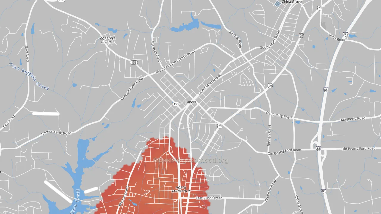 Transit Grade map of 28088, NC