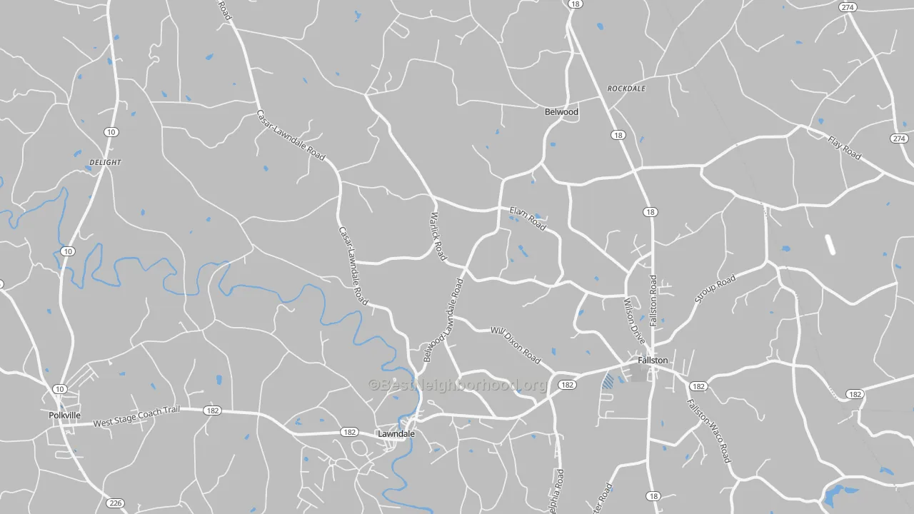 Transit Grade map of 28090, NC