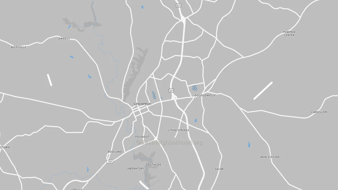 Transit Grade map of 28092, NC