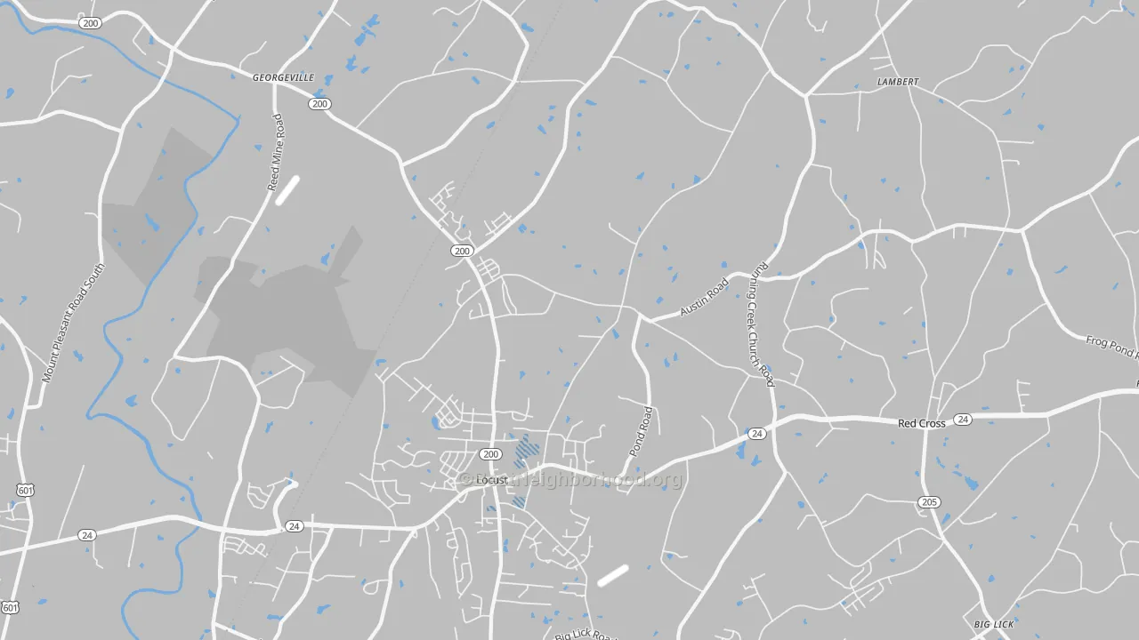 Transit Grade map of 28097, NC