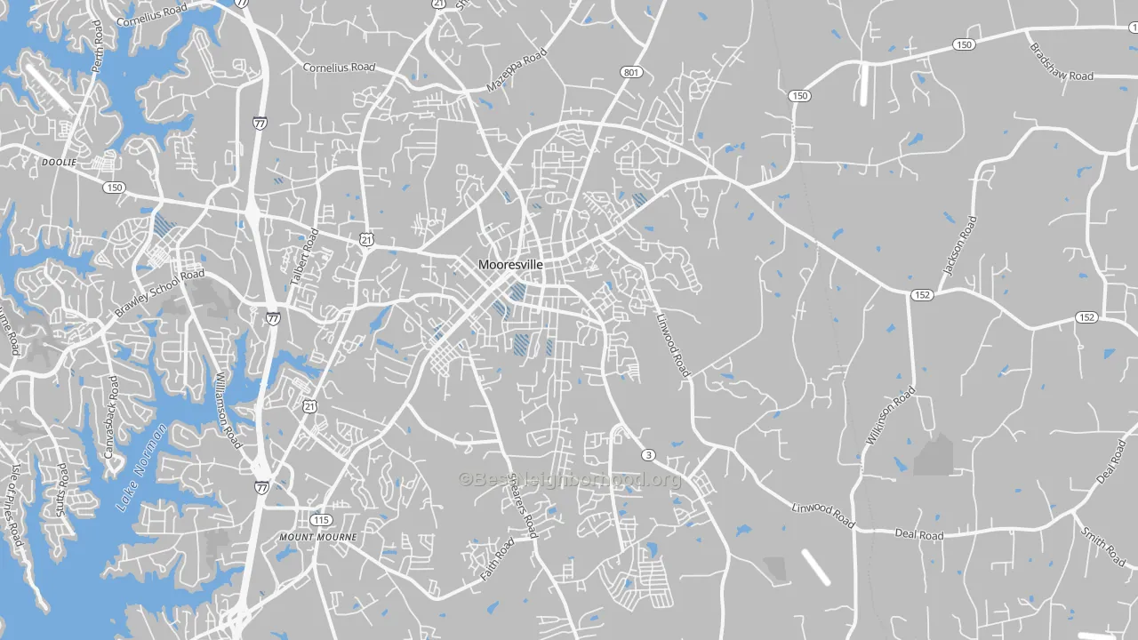 Transit Grade map of 28115, NC