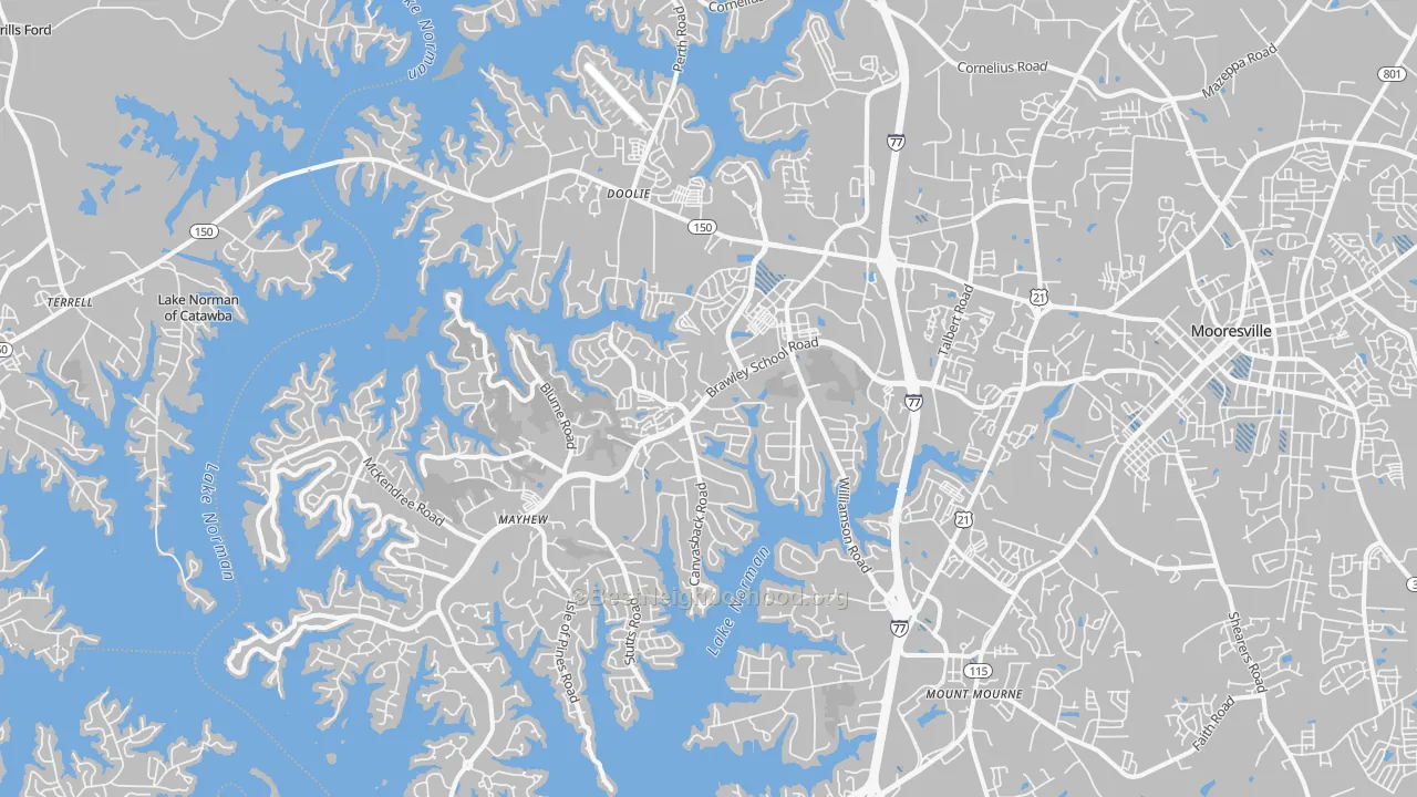 Transit Grade map of 28117, NC