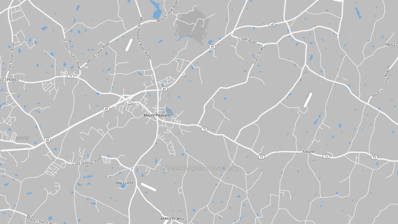 Transit Grade map of 28124, NC