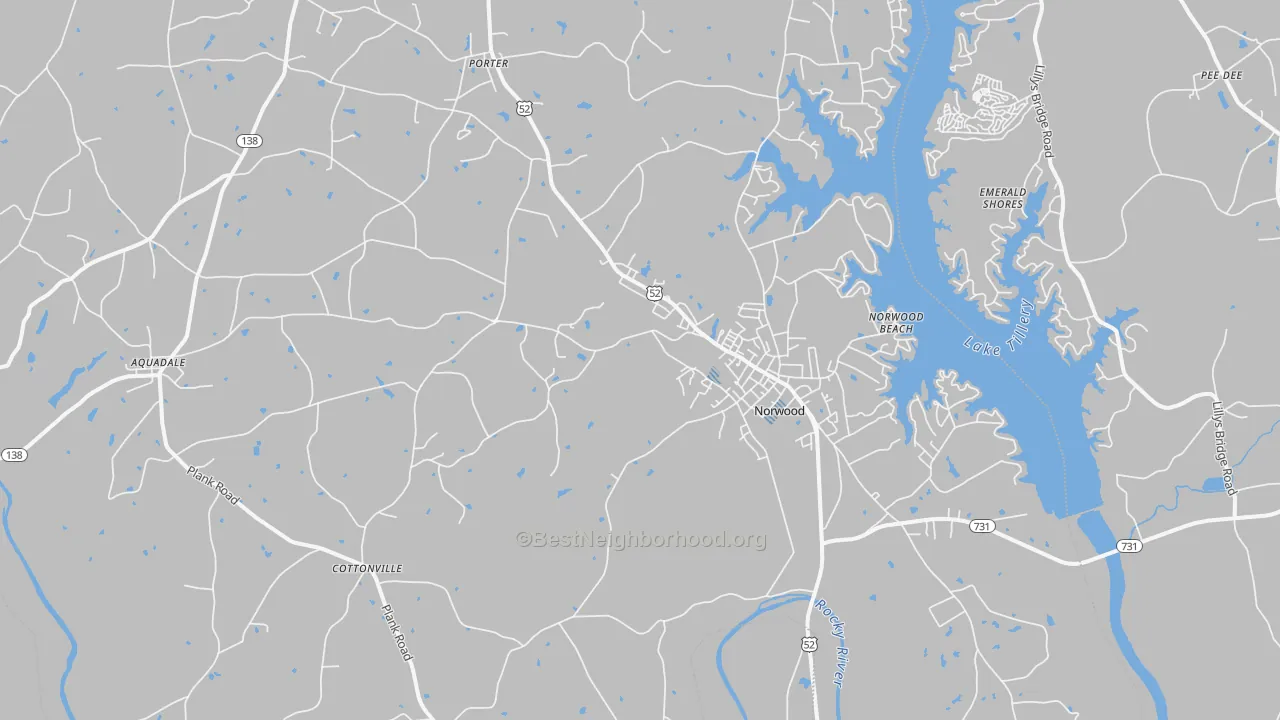 Transit Grade map of 28128, NC