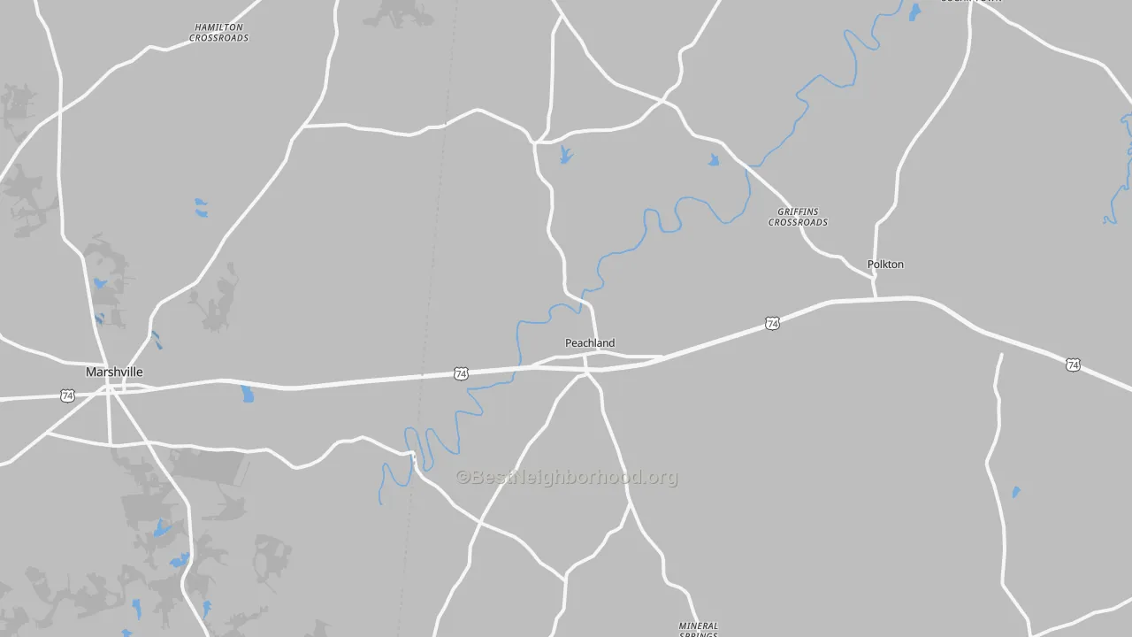 Transit Grade map of 28133, NC