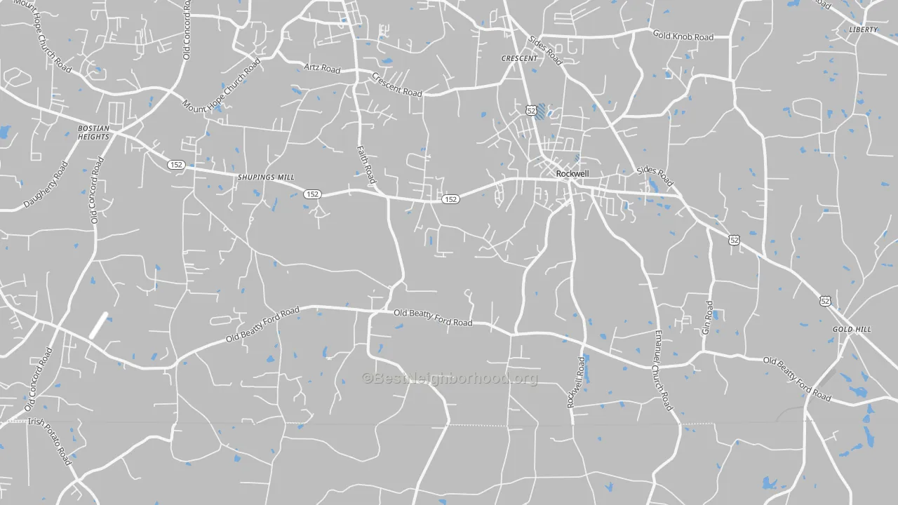 Transit Grade map of 28138, NC