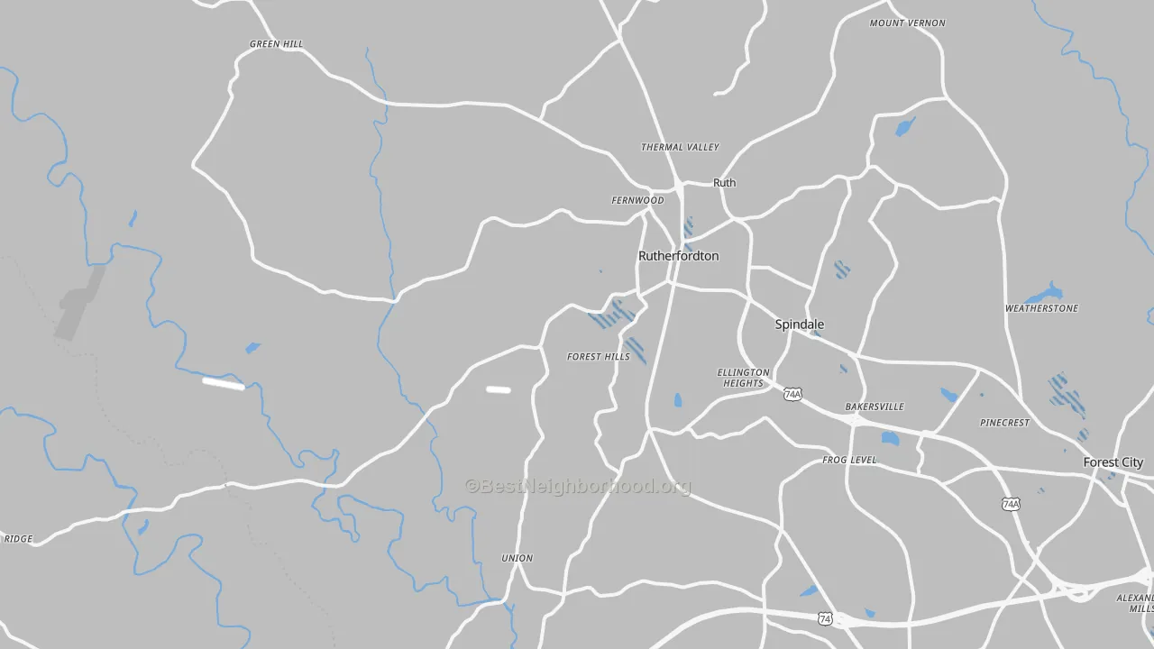 Transit Grade map of 28139, NC