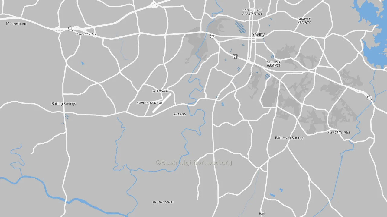 Transit Grade map of 28152, NC