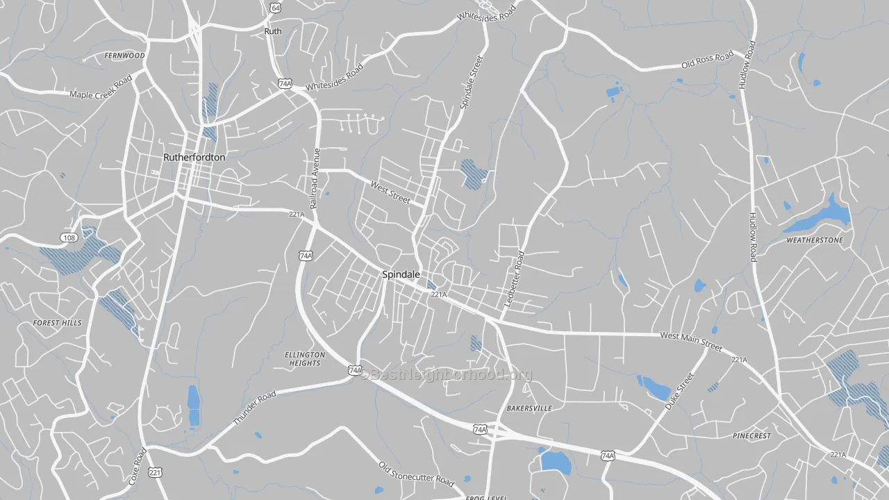 Transit Grade map of 28160, NC