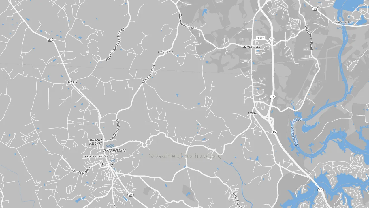 Transit Grade map of 28164, NC