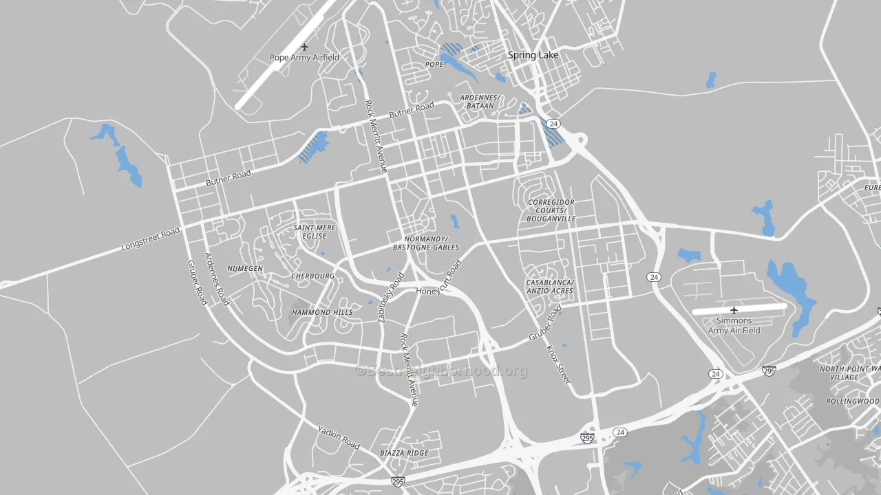 Transit Grade map of 28307, NC