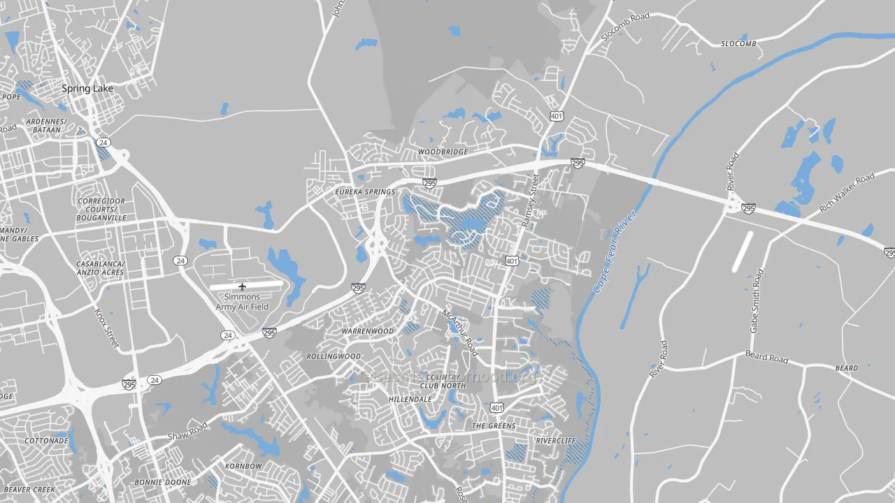 Transit Grade map of 28311, NC